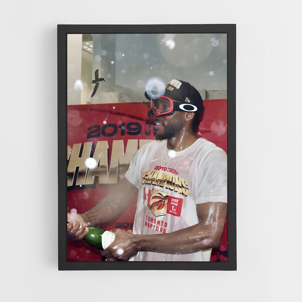 Poster Kawhi en Action – affiche Basketball (vue 2)